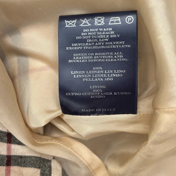 Burberry London Linen Skirt US Size 6 UK Size 8 Lined Tartan - Picture 7 of 10